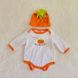 Halloween Pumpkin 0-3m baby/newborn outfit